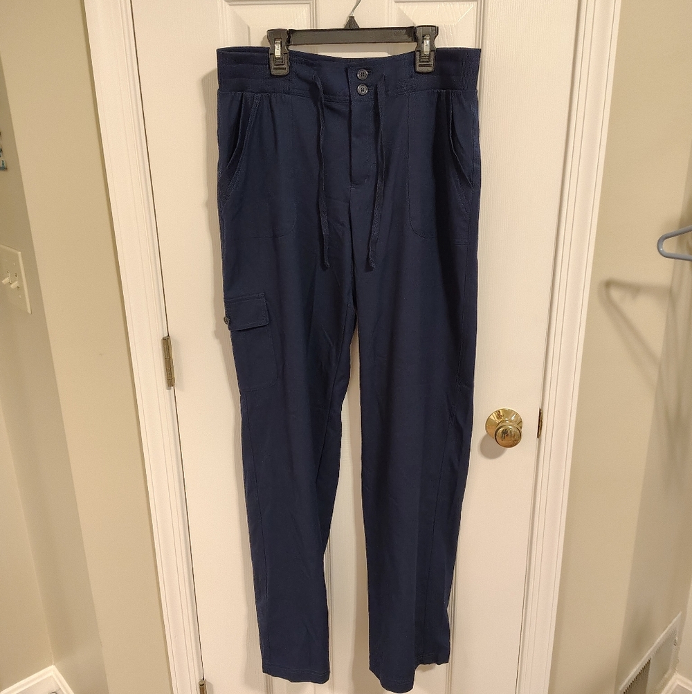 Navy Lightweight Made For Life Medium Tall Pants. - Picture 5 of 7